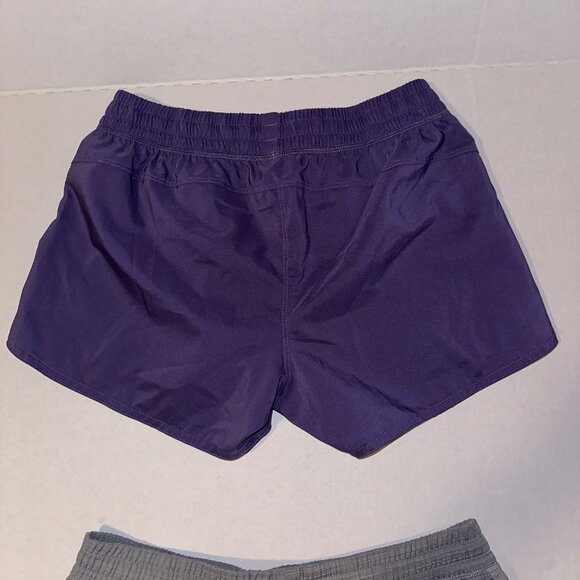 Adidas Aeroready Lot of 2 Athletic Pull On Shorts Purple Gray Womens Small - Picture 13 of 13